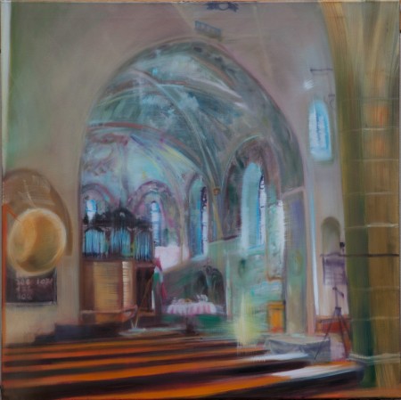 A fény háza 100x100cm olaj vászon